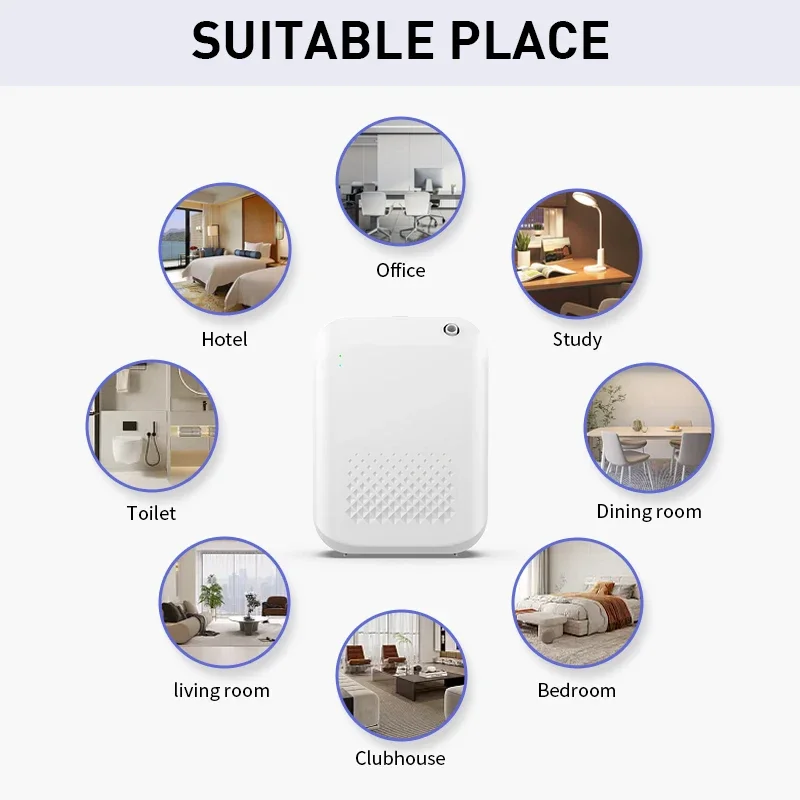 Nipper Bluetooth Aroma Difusor, Difusor de Perfume Elétrico, Óleo Essencial de Parede, Ambientador Doméstico, 300m ³, Bateria