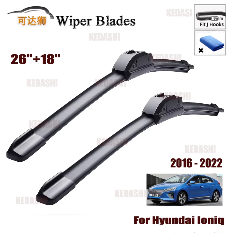 

Car Wiper Hybrid Front Wiper Blades For HYUNDAI Ioniq Hatchback AE 2016 Windshield Windscreen Window Car Rain Brushes 26"+18"