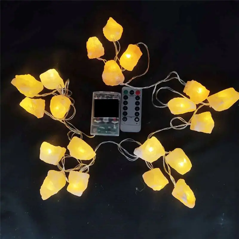 

MYdaY- Himalayas Crystal Salt Lamp USB Led String Salt Crystal Lamp Crystal Decorative Lamp Atmosphere Atmosphere Lamp