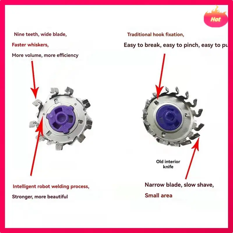 AD-ترقية HQ8 استبدال ماكينة حلاقة رئيس Forphilips PT725 720 HQ7310 6070 6090 7183XL 7180XL 7145X شفرة حلاقة كهربائية