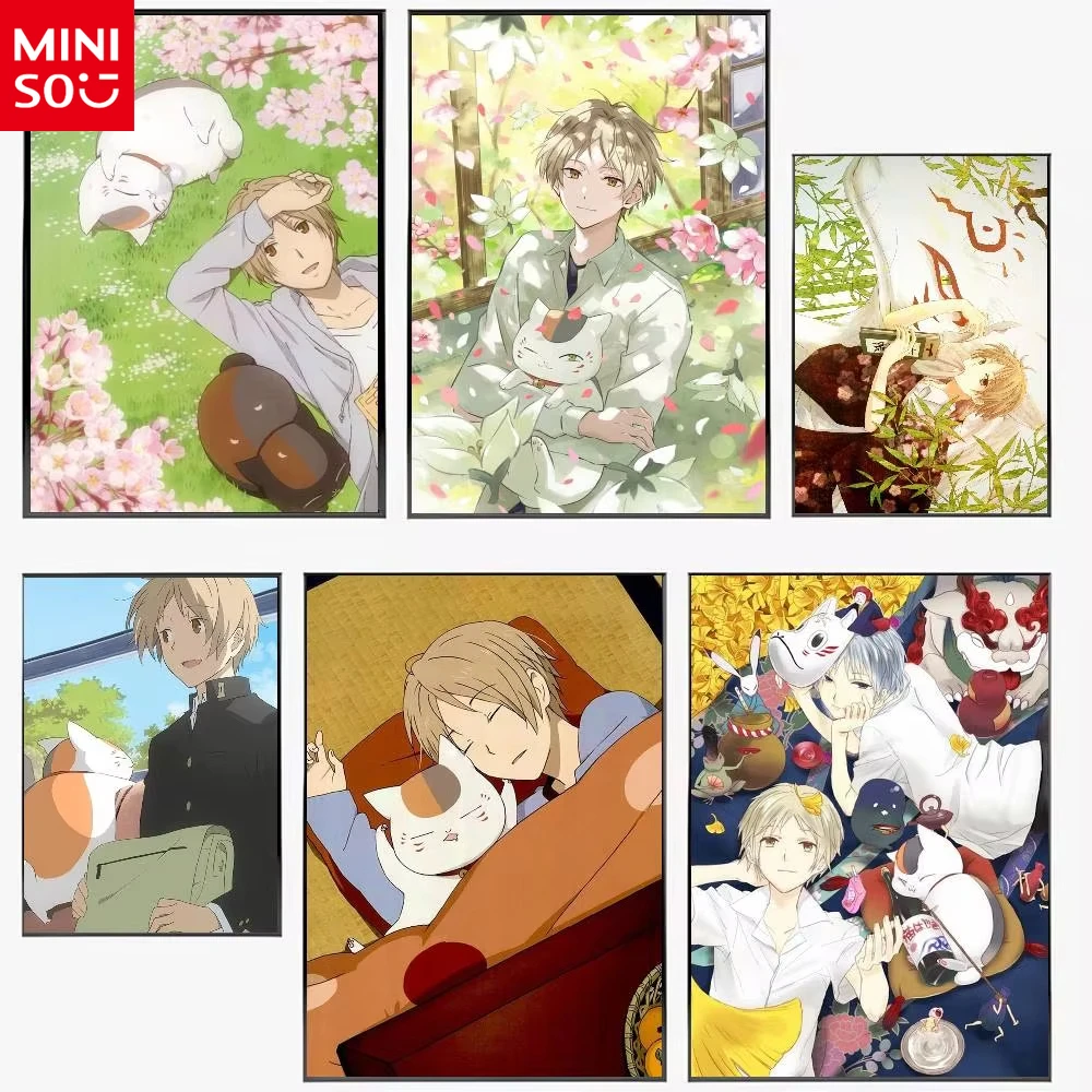 

MINISO картина маслом по номерам N-Natsumes B-Book Of F-Friends настенное искусство дома гостиная спальня бар эстетическое украшение