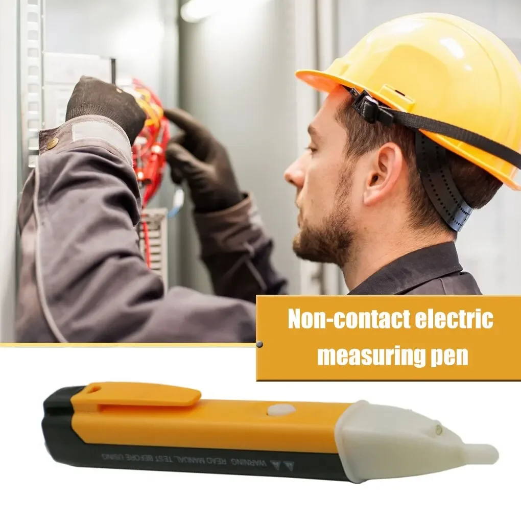 Non-Contact Current Tester LED Portable AC Induction Tester Measurement Electricity Pen by Checking Zero Fire Wire Sensitivity