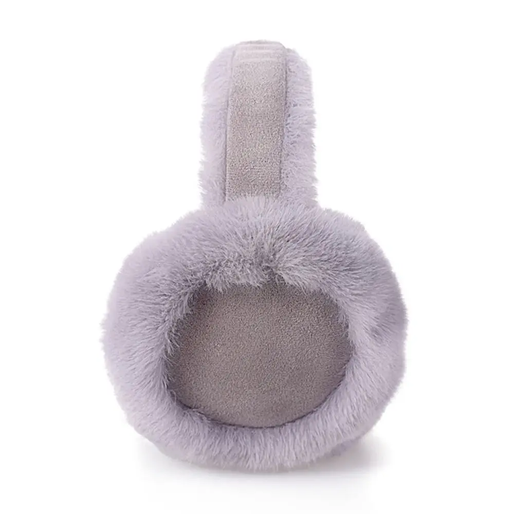 Winter Warm Plush Earmuffs Fluffy Suede Earflaps Casual Adjustable Ear Cover for Men Women