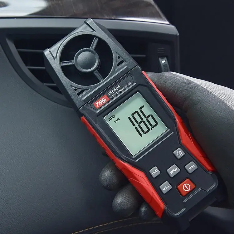 TA640A Handheld Digital Anemometer High‑Precision Wind Speed & Wind Temperature Tester