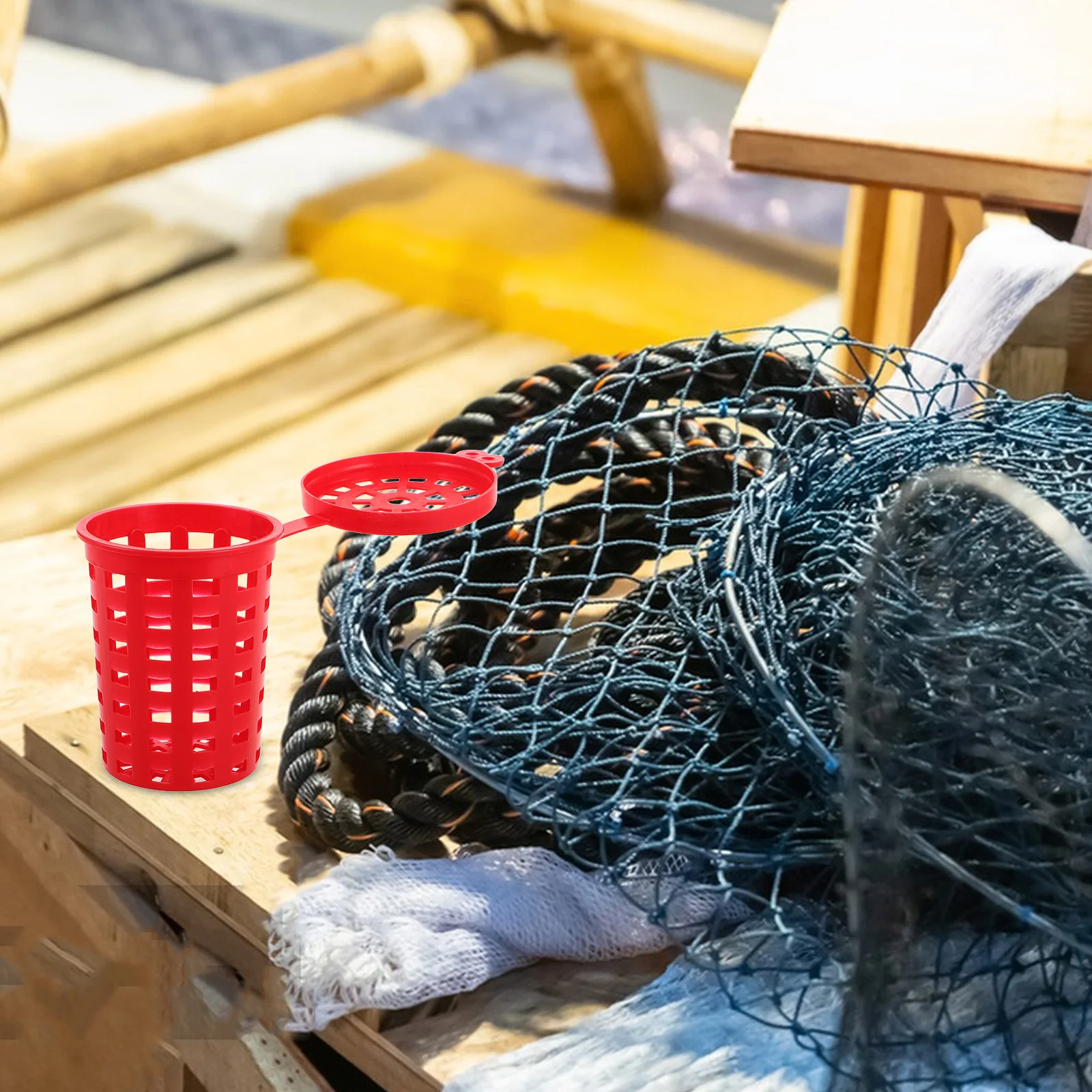 

10 Pcs Carp Fishing Trap Device Bait Holder Cage Crab Thrower Accessories Basket