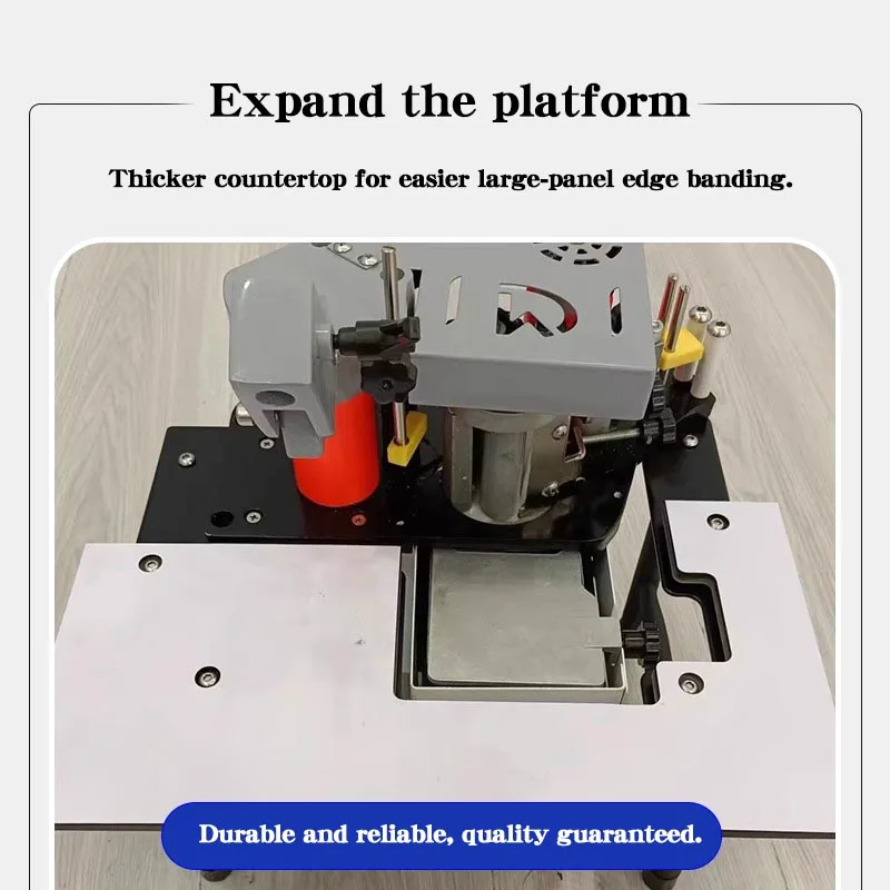 1100W Small Manual Edge Banding Machine Double Side Gluing Portable Edge Bander Woodworking Edge Banding Machine