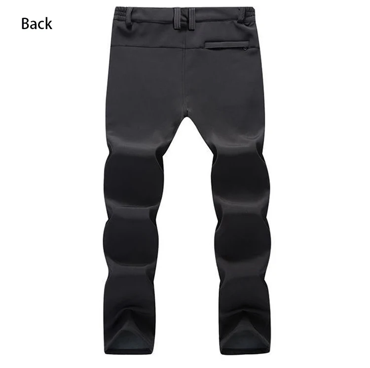 Männer Warme Fleece Wandern Hosen Tactic Winter Verhindern Schlanke Winddicht Outdoor Soft Shell Trekking Camping Hosen – Detail 6