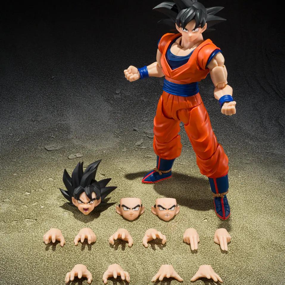Genuine In Stock Bandai SH Figuarts Dragon Ball SHF DBZ Son Goku The Kind Saiyan Action Figure Anime Collectible Toy Gift view 6