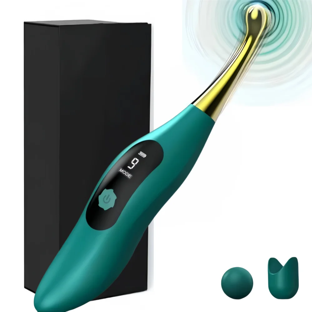 Female Nipple Clitoral Vibrator LCD Display 9 High Vibrators Modes Orgasm Nipple Clitoris Stimulator Masturbation Sex Products