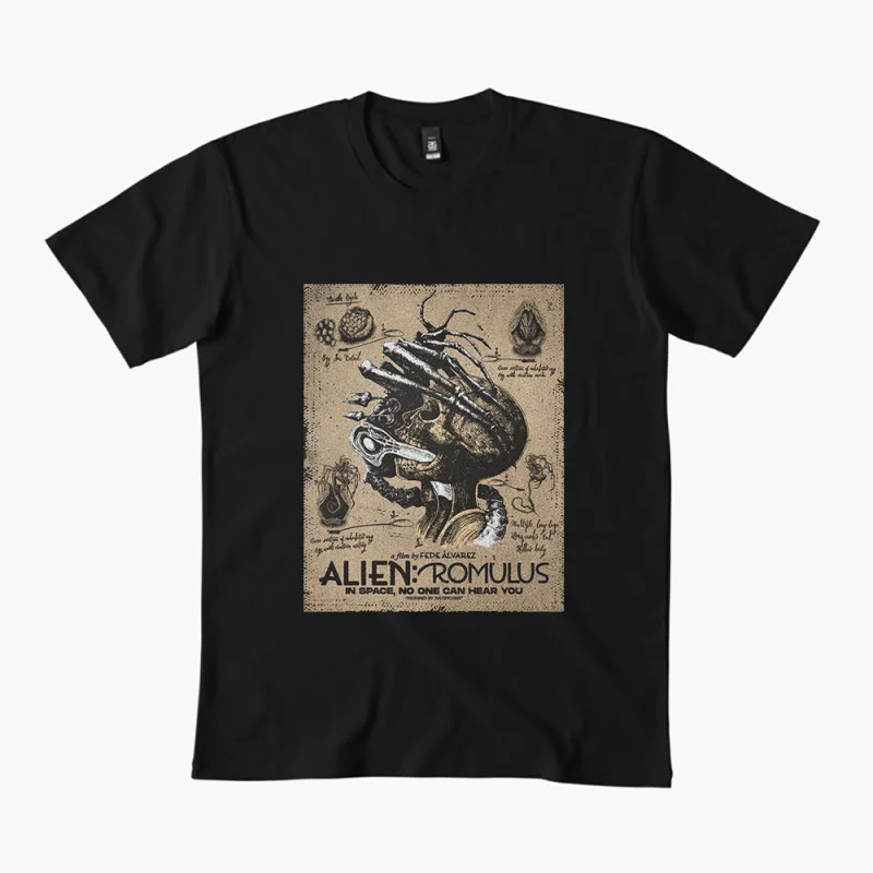 

Alien Romulus #SciFi Gift T Shirt Weyland Yutani Lv 426 Xenomorph Graphic Clothes 100% cotton print All size tops