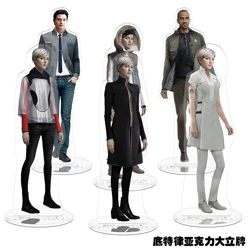 

Detroit: Become Human Acrylic Character Stand Model Plate Exquisite Figure Display Connor Kara Markus Keychain Desk Ornaments