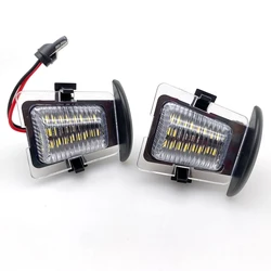 2Pcs Signal Lamp Car Rear Bumper License Plate Holder LED Light For Jeep Wrangler 2007-2018 Car Accessories