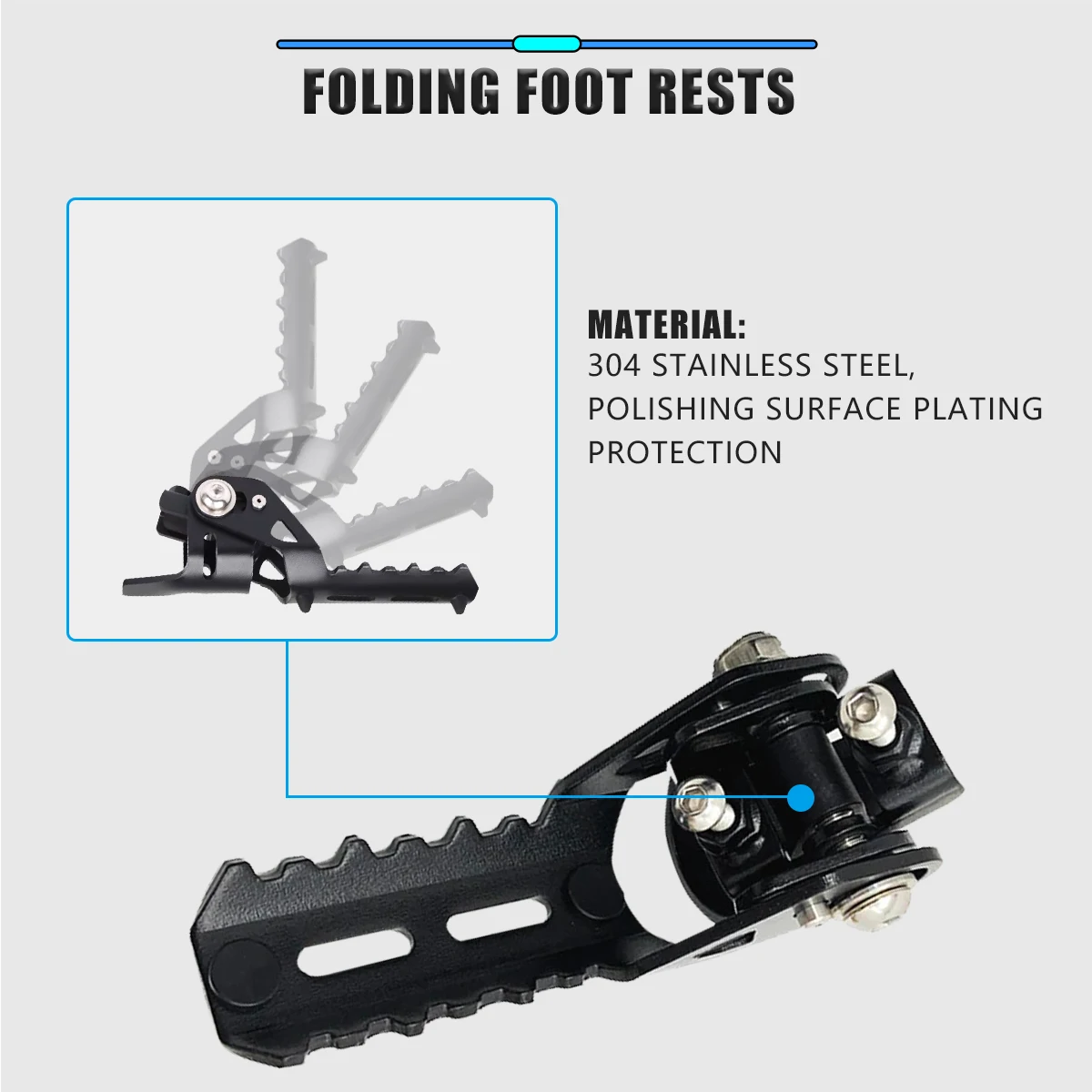 Składane podnóżki motocyklowe do BMW R1250GS R 1250 GS LC 2013-2023 2022 R1200GS LC 2013-2023