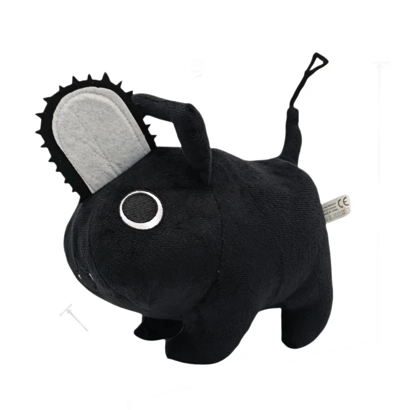 New 22Cm Anime Peripheral Chainsaw Man Pochita Black Plush Doll Comfort Toy Sofa Bedside Decoration Leisure Cute Birthday Gift