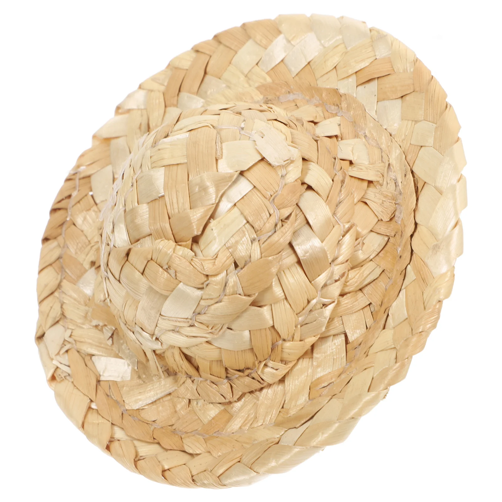 Drawing Straw Hat Crafts for Girls DIY Painting Props Foldable Bamboo Men's Kids