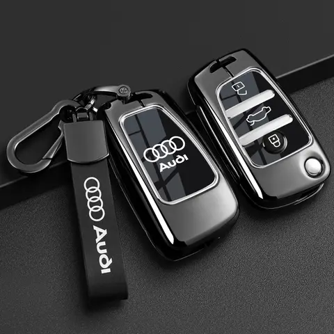 아우디 A1 A3 A4 A5 A6 A7 Q3 Q5 S6 B6 B7 B8 C6 8P 8V 8L TT RS 차량용 가죽 자동차 키 케이스 커버 리모컨 키 케이스 쉘 액세서리