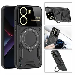 Shockproof Armor Case for Mi POCO X6 X7 Pro F6 Pro C75 C65 Magnetic Ring Stand Camera Protector Phone Cover