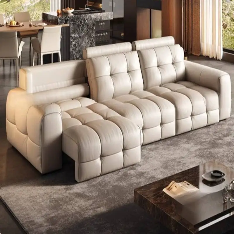 デザインホワイト電動リクライニングソファ ブラウン 中国製 ヨーロッパ品質 リビングルームソファ 高級モダン ディヴァーノ ソッジョルノ 家具