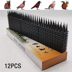 12 Pcs Fence Wall Spikes Bird Repellents Available on Orchard Farms for Pigeons Spikes Raccoon Spikes Cat Spikes Outdoor Gardens