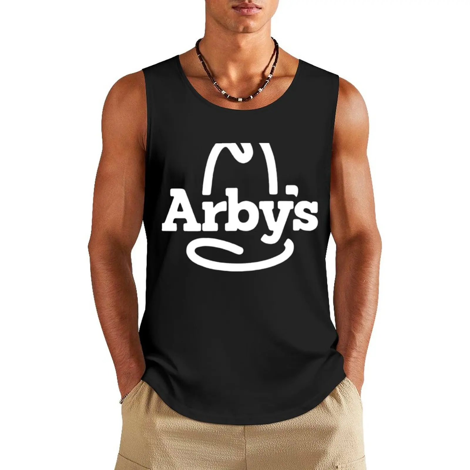 

BEST SELLER - Arby&x27;s Merchandise Tank Top men gym Sleeveless top Men's singlets Vest male