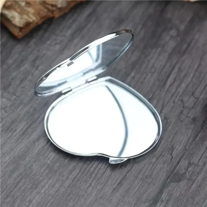 Mini Makeup Mirror Portable Pocket Round Square Heart Makeup Mirror Double-Sided Folding Cosmetic Mirror Female Gifts