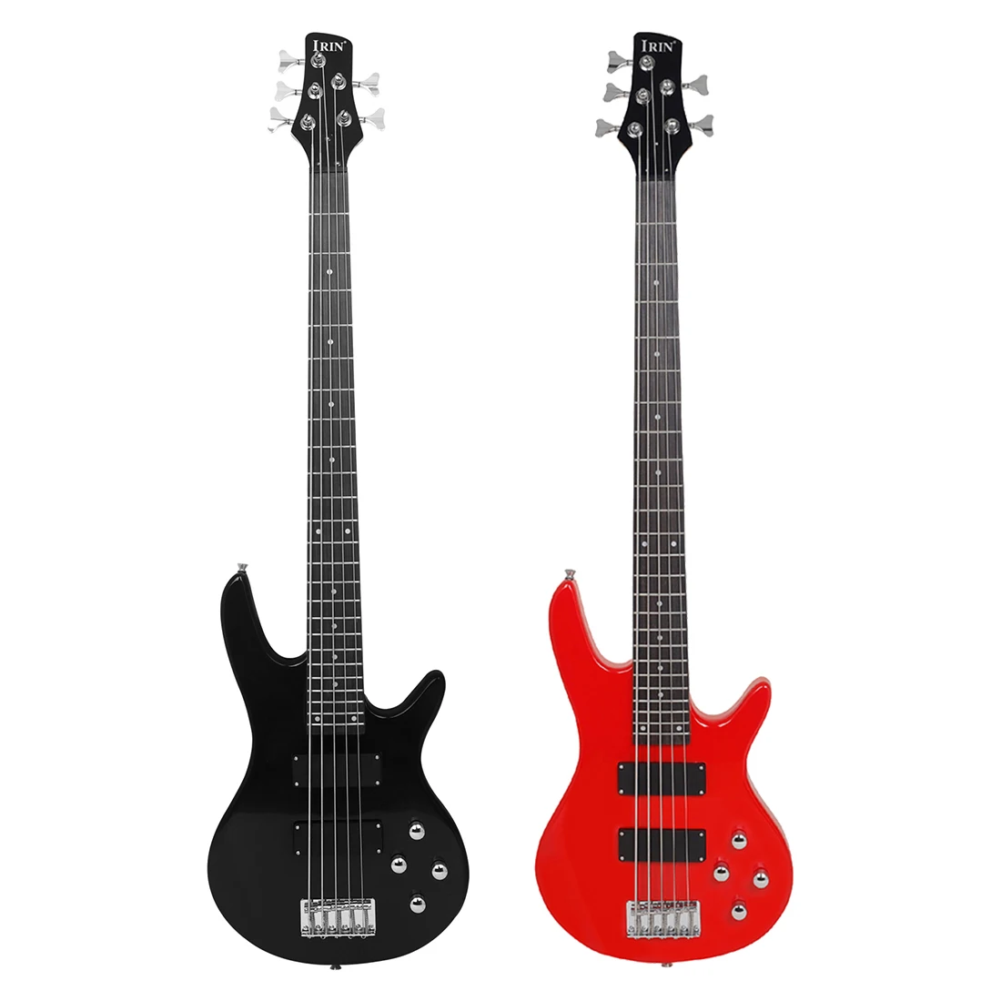 

IRIN 5 Strings Bass Guitar 24 Frets Maple Body Neck Electric Bass Guitar Stringed Musical Instrument With Guitar Accessories