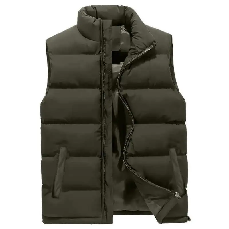Colete masculino thiened bubble sve, leve, casual, esportivo, sete sve, longo, outono, novo colete transfronteiriço