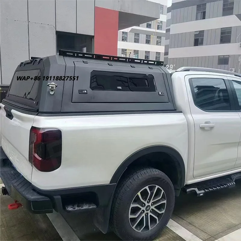 Customizable Universal Aluminum Alloy Universal Pickup Canopy Truck Cap with Sliding Side Glass Windows for  F150 Hilux