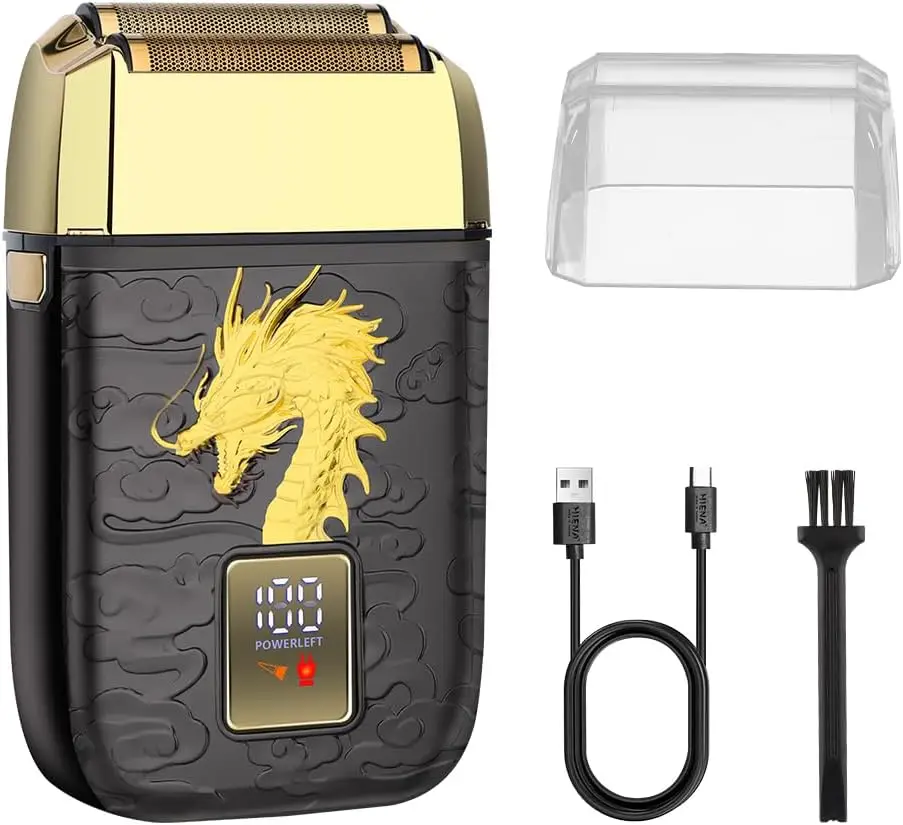 

2026 New Upgrade Cordless Foil Shaver For Men, Professional Bald Head Precision Trimmer, Double Foil Trimmer With LED