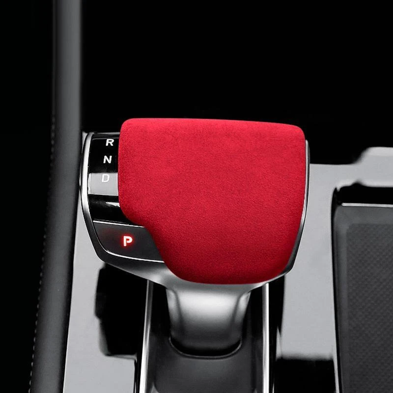 For LiXiang IDEAL One 2019-2025 Alcantara Suede Car Gear Shift Knob Protective Cover Frame ABS Decoration (Interior Accessories 2
