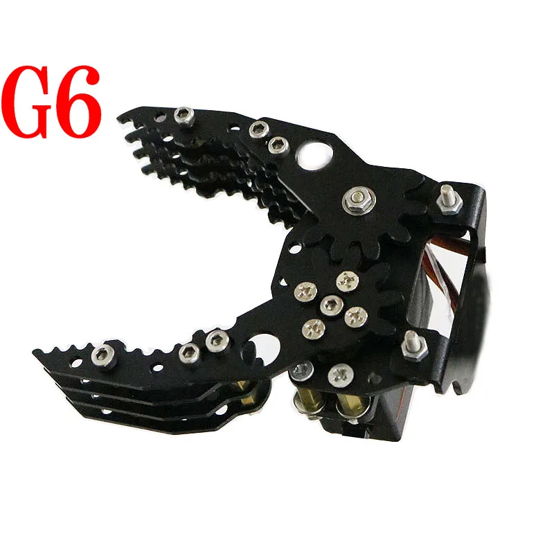 1 Dof G6 Metall Roboter Arm Greifer 150mm DIY Kit Mechanische Klaue Klemme Mit Servo MG996 RC Roboter Arm Ecucational DIY Für Arduino – Detail 3
