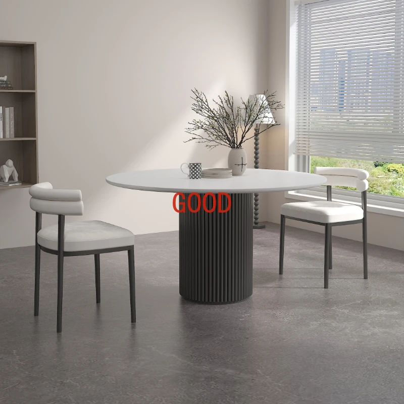 Tavolo da pranzo rotondo da cucina moderna tavolo da pranzo da caffè di lusso nordico cena da soggiorno Mesa Comedor mobili per la casa ZT50DT