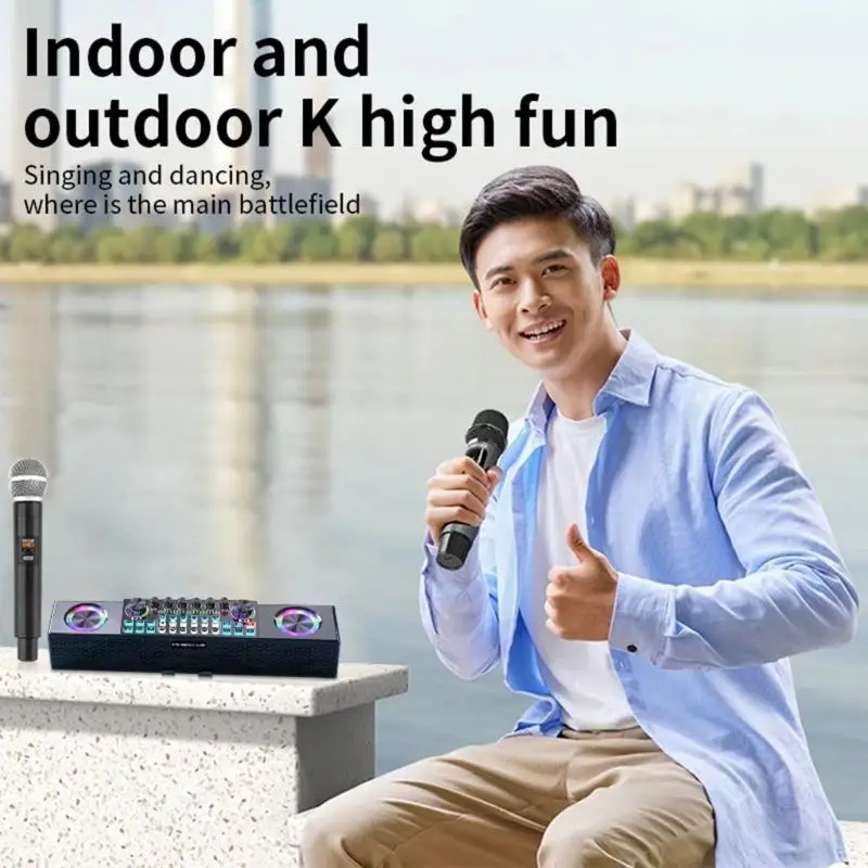 Portable Sound Card Wireless Live Singing Speakers Sound Cards For Live Streaming And Outdoor Performances Broadcasting