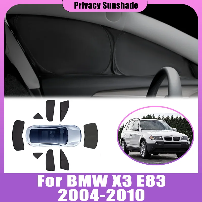 Privacy Sunshade For BMW X3 E83 2003-2010 2004 2005 2006 2007 Coverage Anti-UV Sunroof Sun Window Foldable Visor Car Accessories