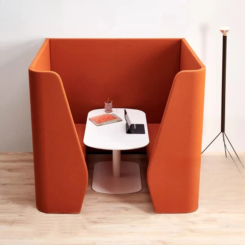 New high backrest card seat semi-surrounded privacy privacy reception negotiation office leisure lounge area high back sofa