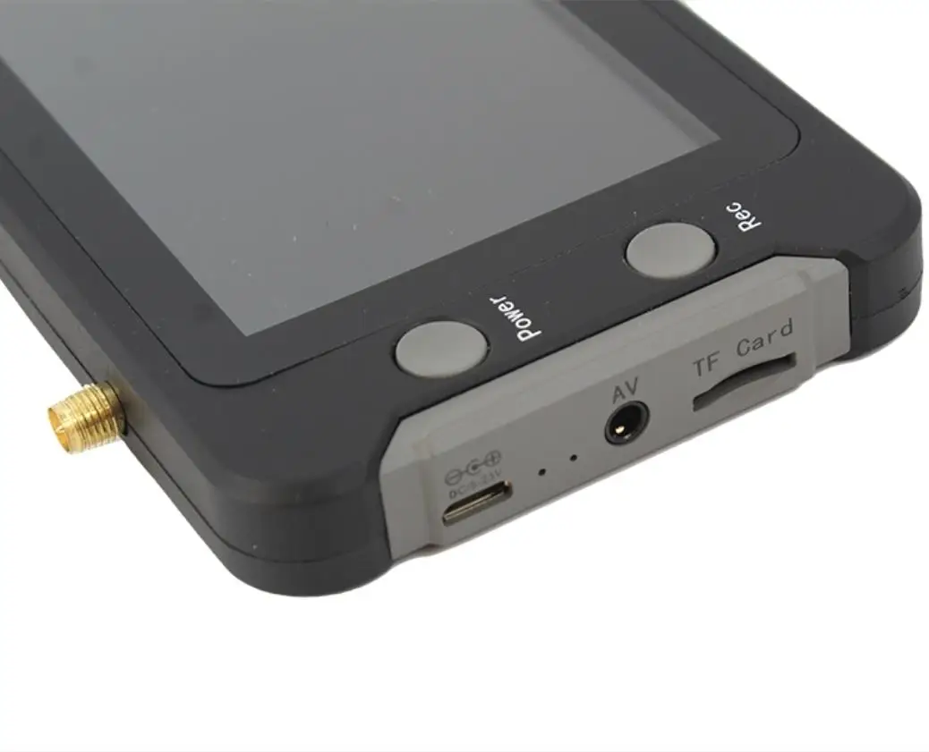 

5.8G FPV Monitor with DVR 40CH 4.3 Inch LCD Display 16:9 NTSC/PAL Auto Search Video Recording in support English menu