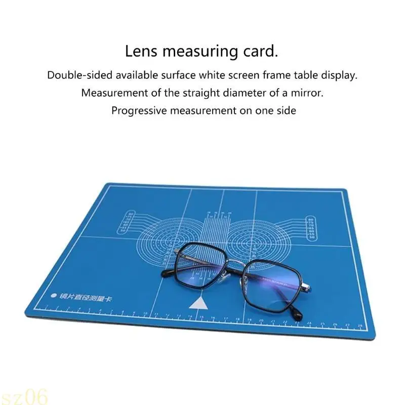 Q2Q4 2 Styles Double-sided Glasses Frame Adjustment Progressive Test Card External Opening Measurement Repair Optical
