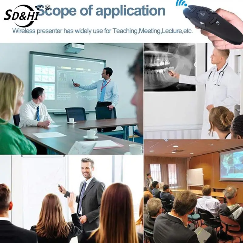 Multifunction Wireless USB Powerpoint Presentation PPT Flip Pen Pointer Clicker Presenter