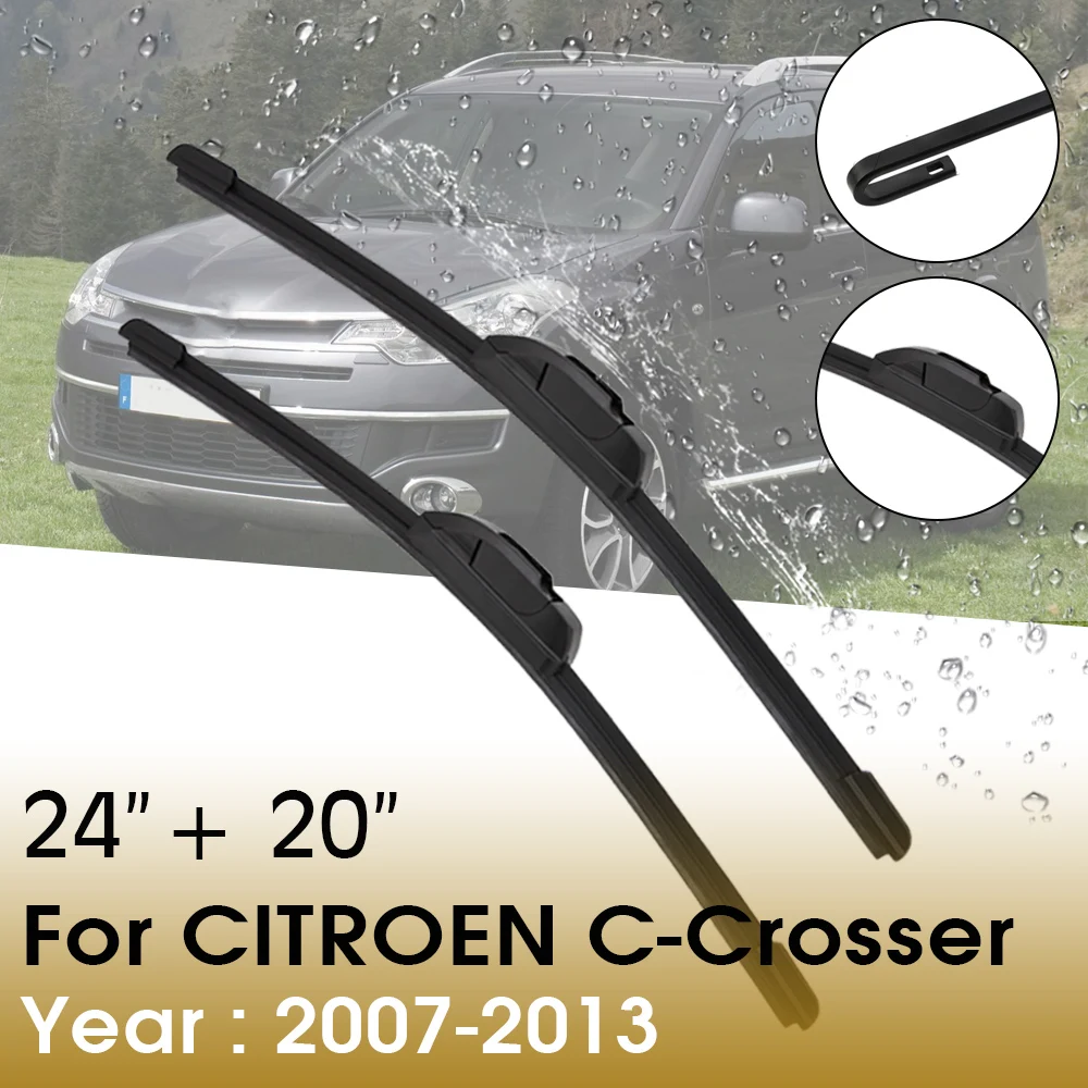 

BROSHOO автомобильные щетки стеклоочистителя из натурального каучука 24 "+ 20" 2007-2013 для CITROEN C-Crosser, переднее лобовое стекло, автомобильные аксессуары