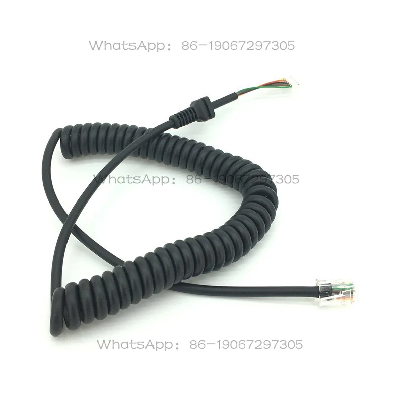 10PCS Replace Speaker  Mic 6 Pin Plug Cord Cable for  MH-48A6J FT-2800 FT-100D  FT-8900 Mobile Radio