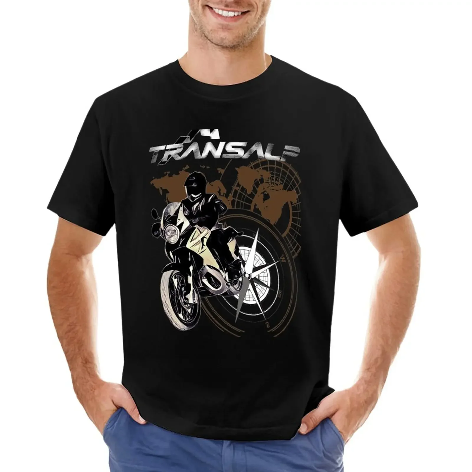 XL 700 V Transalp T-Shirt plain t-shirt summer clothes t shirts for men cotton