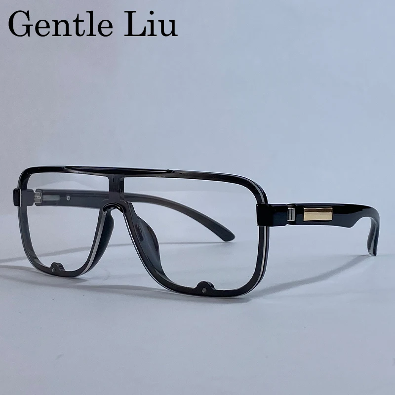 الاستقطاب الكلاسيكية مربع النظارات الشمسية الرجال إطار كبير 2025 العلامة التجارية الفاخرة فاسق درع حملق نظارات شمسية للذكور UV400 نظارات ظلال #4