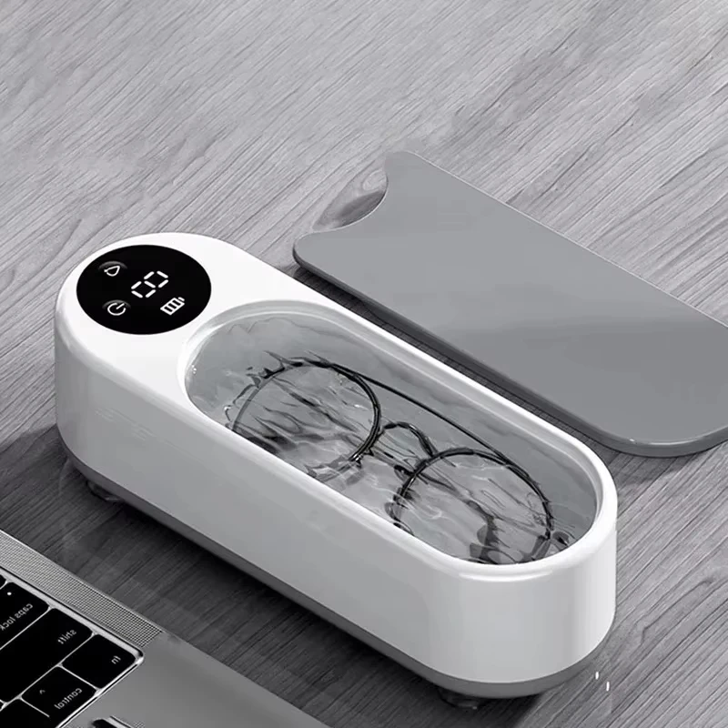 Portable Household Cleaning Machine, 450ml Clean Pod Ultrasonic Cleaner, Jewelry Cleaner Machine for Ring, Glasses, Makeup Brush