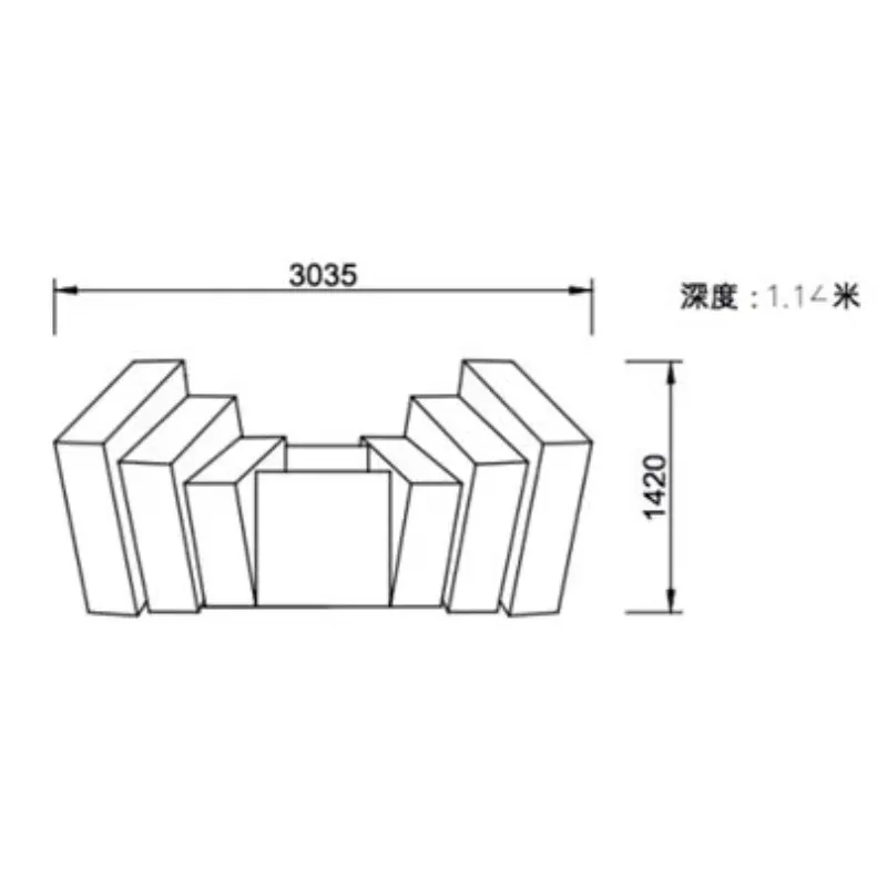 Customizable Naked Eye 3D Movable Magic LED DJ Booth Stylish Shaped Display For Live Music Club Stage Shows
