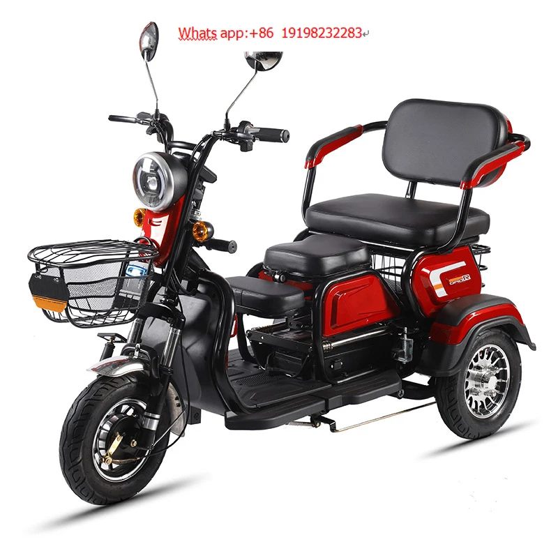 

48V 600W Cheapest Long-endurance 3 Passengers Mobility Electric Vehicle for Elderly Electric Tricycle Scooter Mobility Bike