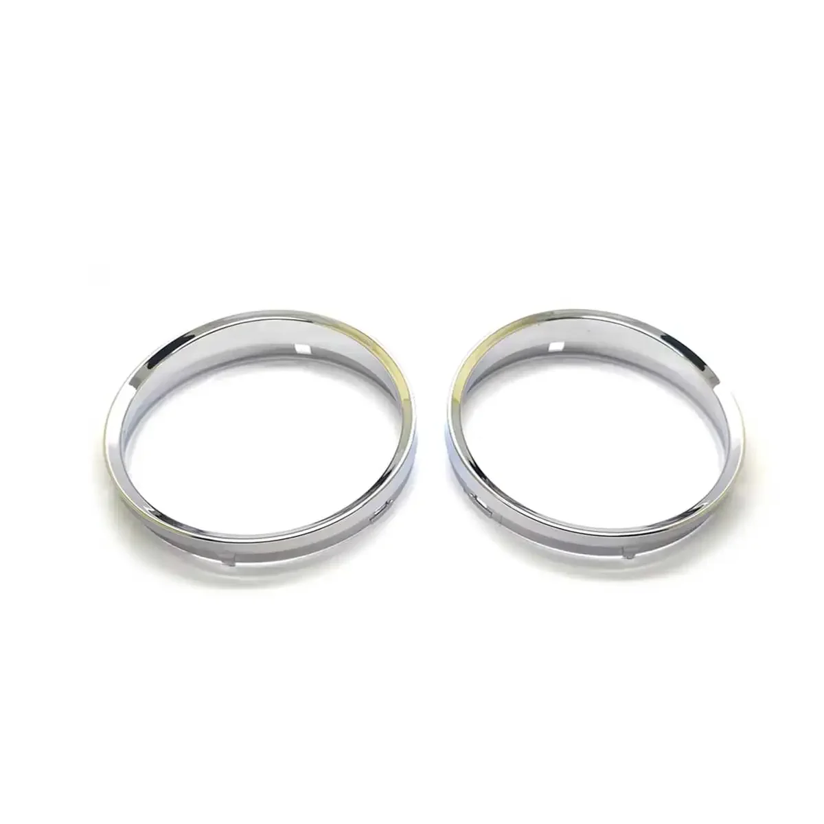 

One Set of 2 Pieces - Chrome / Matt Silver Dashboard Dial Gauge Rings Bezel Trim For BMW E60 E61 Pre-LCI M5