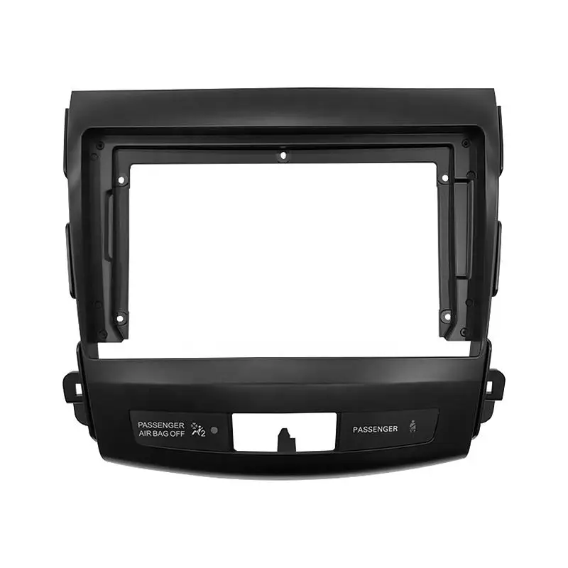 Car Radio Fascia for 2007-2011 MITSUBISHI OUTLANDER 9 inch Stereo Panel Dashboard Kit Refitting Installation Frame