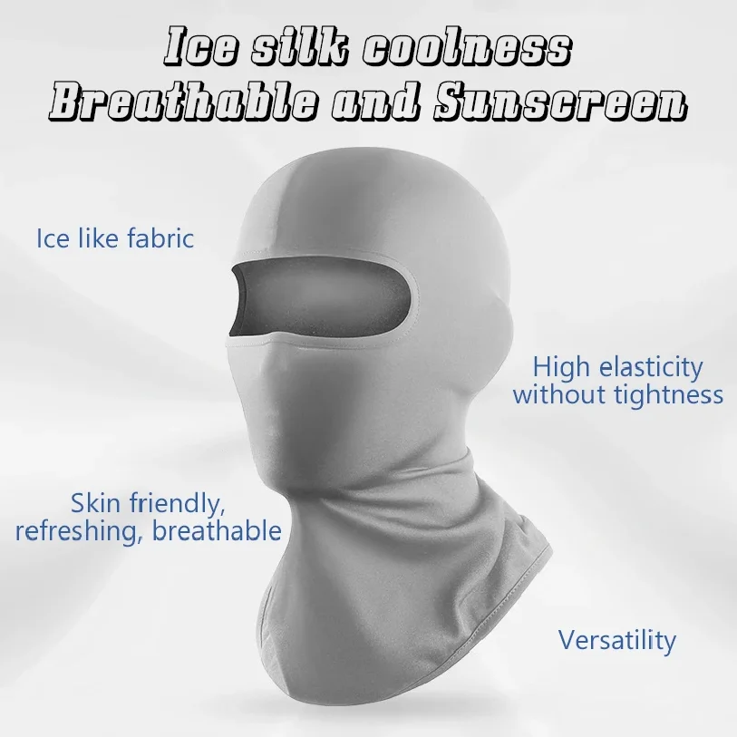 1 قطعة قناع الوجه للدراجات النارية في الهواء الطلق كول واقية من الشمس بالاكلافا ليكرا موتو السائق غطاء الرياح قناع يندبروف دراجة الدراجات القبعات #3
