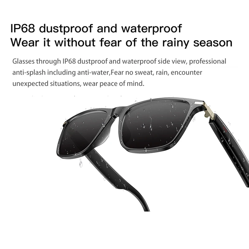 Mosam M01 gafas inteligentes Bluetooth 5,4 IP68 gafas de sol impermeables bluetooth gafas inteligentes auriculares