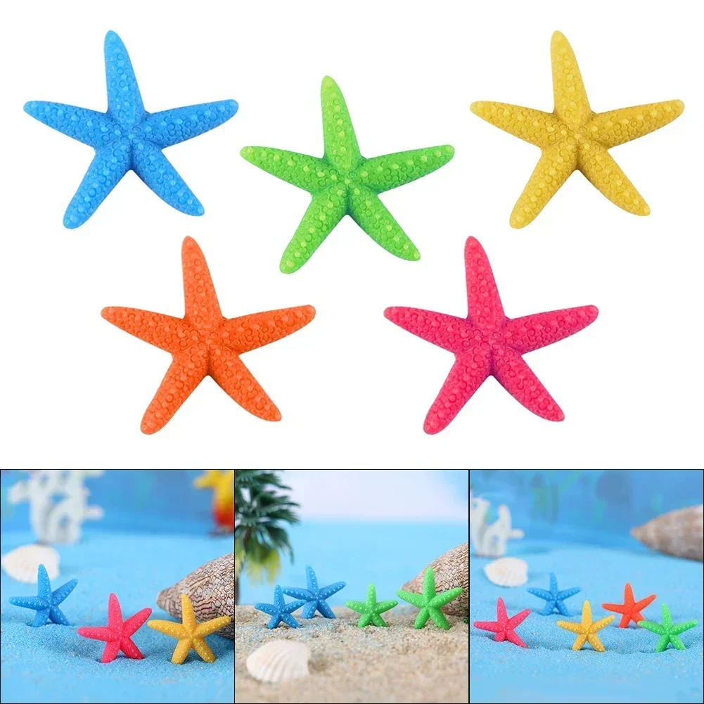 Resin Fish Tank Starfish Landscaping Ornaments Aquarium Decor Micro Landscape Crafts Figure Diy Ornament Miniature